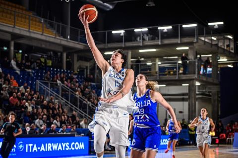 Η Εθνική Μπάσκετ Γυναικών ηττήθηκε στην Ιταλία, στο πρώτο ματς των προκριματικών για το EuroBasket 2025