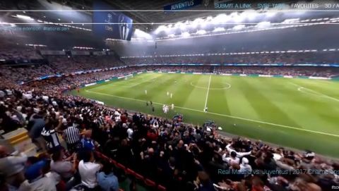 Ο τελικός Champions League μεταξύ Ρεάλ και Γιουβέντους σε λήψη 360 μοιρών