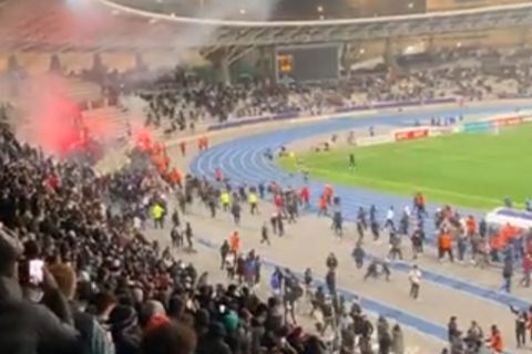Τα επεισόδια στο Paris Fc - Λιόν στο Κύπελλο Γαλλίας 