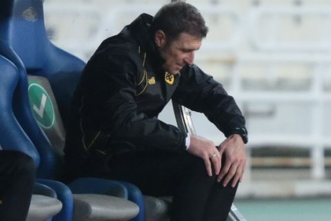 Ο απογοητευμένος Καρέρα στην εντός έδρας ήττα της ΑΕΚ από τη Ζόρια