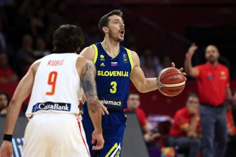 Ο Γκόραν Ντράγκιτς με τη φανέλα της Σλοβενίας στο EuroBasket 2017