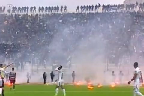 Διακόπηκε ματς για το κύπελλο Αλγερίας, 14 τραυματίες από σοβαρά επεισόδια