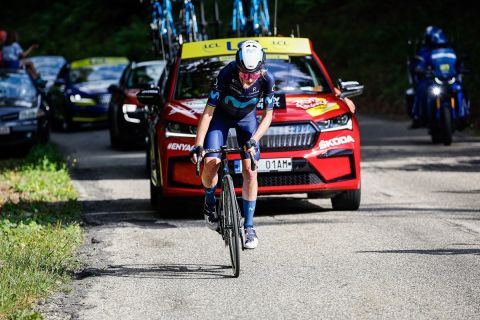 30/07/2022 - Tour de France femmes avec Zwift 2022 - Etape 7 - Selestat / Le Markstein Fellering (127,1 km) - VAN VLEUTEN Annemiek (MOVISTAR TEAM WOMEN)