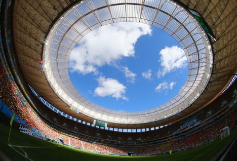 BRASILIA, BRAZIL - JUNE 15: A general view of the stadium during the 2014 FIFA World Cup Brazil Group E match between Switzerland and Ecuador at Estadio Nacional on June 15, 2014 in Brasilia, Brazil.  (Photo by Clive Brunskill/Getty Images)