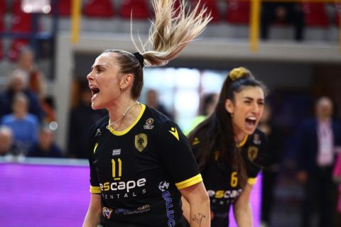 Final-4 Κυπέλλου βόλεϊ γυναικών: Η ΑΕΚ νίκησε τον Άρη με 3-0 σετ και θα υπερασπιστεί τον τίτλο της στον τελικό της Κυριακής