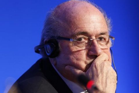 FIFA President Joseph Blatter listens to a question during a press conference one day before the draw for the 2014 soccer World Cup in Costa do Sauipe near Salvador, Brazil, Thursday, Dec. 5, 2013. (AP Photo/Victor Caivano) Brazil Soccer WCup Draw