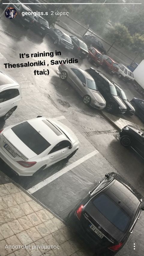 Γ. Σαββίδης: "Βρέχει στη Θεσσαλονίκη, φταίει ο Ιβάν..."