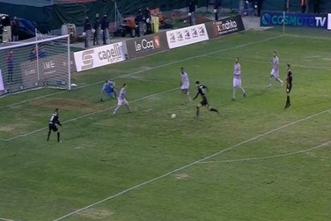 Παναχαϊκή - ΠΑΟΚ: Με Μπαστακό το 1-0 οι Πατρινοί (VIDEO)