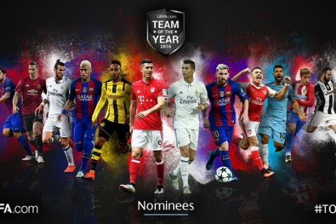 Oι 40 υποψήφιοι για την ενδεκάδα της χρονιάς στην UEFA
