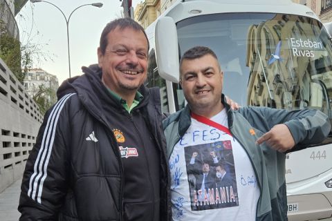 Παναθηναϊκός AKTOR: Ο Εργκίν Αταμάν συναντήθηκε με έναν φανατικό οπαδό του στη Μαδρίτη