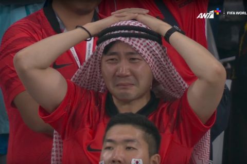 Μουντιάλ 2022, Νότια Κορέα: Το κλάμα των Νοτιοκορεατών φιλάθλων μετά την ήττα από την Γκάνα