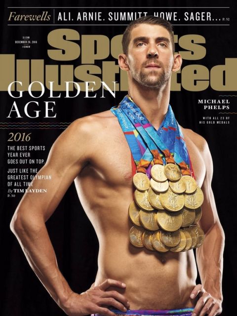 Πώς είναι να φοράς ταυτόχρονα 23 χρυσά ολυμπιακά μετάλλια; Δείτε την φωτογράφιση του Φελπς