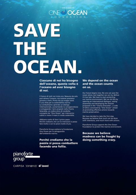 Ο Όμιλος Pianoforte στηρίζει την One Ocean Foundation