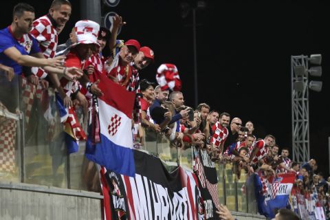 Φίλοι της Κροατίας σε αγώνα της εθνικής ομάδας τους