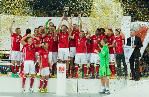 Dortmund, Germany 14.08.2016, Supercup 2016 BV Borussia Dortmund - FC Bayern Muenchen,   FC Bayern Muenchen ist Supercup Sieger 2016  (Photo by TF-Images/Getty Images)