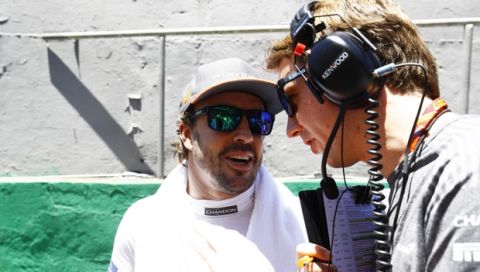 Interlagos, Sao Paulo, Brazil.
Sunday 12 November 2017.
Fernando Alonso, McLaren, on the grid.
Photo: Steven Tee/McLaren
ref: Digital Image _O3I0536