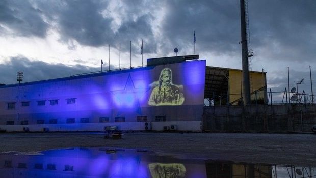 Αστέρας: Φωταγώγησε το γήπεδο με τη μορφή του Κολοκοτρώνη (pics+video)