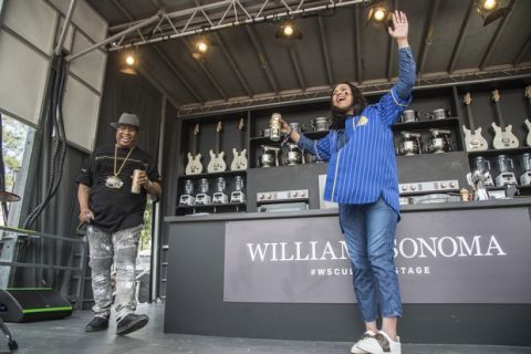 E-40, left, and Ayesha Curry seen at BottleRock Napa Valley Music Festival at Napa Valley Expo on Friday, May 26, 2017, in Napa, Calif. (Photo by Amy Harris/Invision/AP)