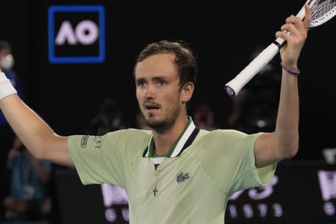 Ο Ντανίλ Μεντβέντεφ στον μεγάλο τελικό του Australian Open κόντρα στον Ραφαέλ Ναδάλ