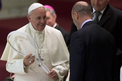 Ο Πάπας Φραγκίσκος κατά τη διάρκεια εκδήλωσης | 8 Μαΐου 2015