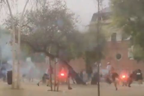 Χάος στη Σεβίλλη πριν τον τελικό του Copa Del Rey: Εμπόλεμη ζώνη το κέντρο της πόλης