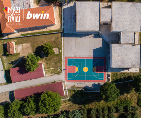 H bwin σε συνεργασία με την Ένωση «Μαζί για το Παιδί» ανακατασκεύασαν το νέο γήπεδο στη Ροδόπη