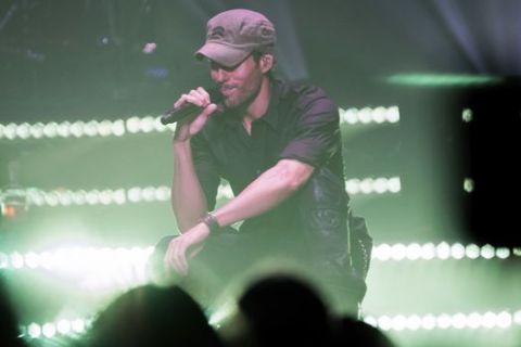 Enrique Iglesias performs in concert at Madison Square Garden on Friday, June 30, 2017, in New York. (Photo by Charles Sykes/Invision/AP)