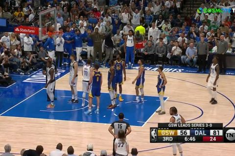 NBA: Τρελό σκηνικό με Γκριν, η μπάλα έμεινε πάνω στην στεφάνη έπειτα από ελεύθερη βολή που εκτέλεσε