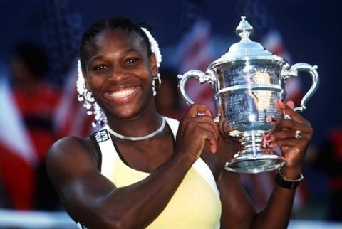NEW YORK, UNITED STATES - SEPTEMBER 11:  US OPEN 1999, FRAUEN FINALE, New York/USA; SIEGERIN Serena WILLIAMS/USA  (Photo by Mark Sandten/Bongarts/Getty Images)