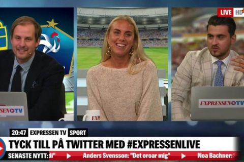 "Τρελάθηκε" Σουηδή παρουσιάστρια στο γκολ του Τόιβονεν!