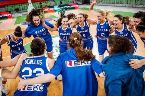 Η Εθνική Γυναικών πανηγυρίζει την πρόκριση στο Eurobasket 2021