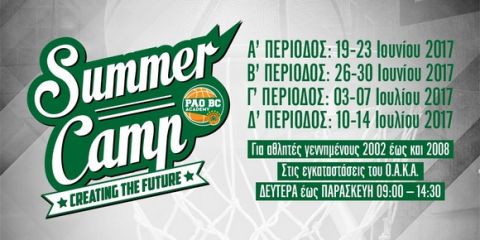Summer Camp από την ΚΑΕ Παναθηναϊκός Superfoods