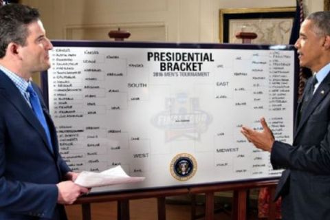 Ο Ομπάμα πρόβλεψε πως το Κάνσας θα πάρει τον τίτλο στο NCAA