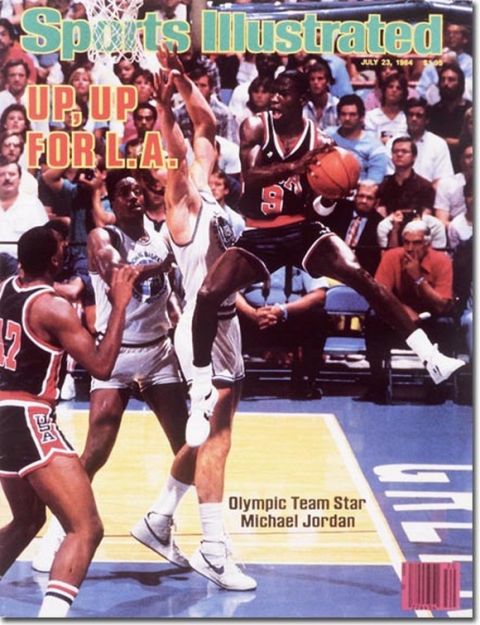 Michael Jordon Olympic Basketball Star
July 23, 1984
X 30255
credit:  Heinz Kluetmeier - staff