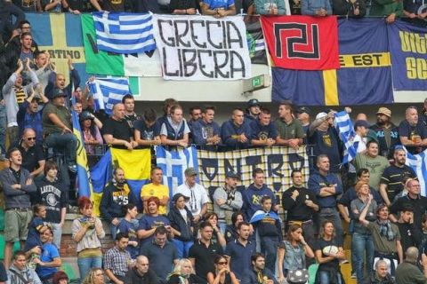 Οι νεοφασίστες της Hellas Verona υπέρ της Χ.Α