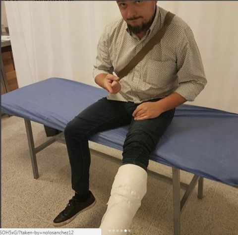 Δημοσιογράφος προσπάθησε να κάνει το ψαλιδάκι του Ρονάλντο και έσπασε το πόδι του!