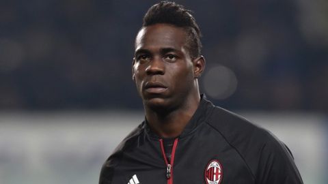 TURIN, ITALY - JANUARY 26:  Mario Balotelli of AC Milan looks on during the TIM Cup match between US Alessandria and AC Milan at Olimpico Stadium on January 26, 2016 in Turin, Italy.  (Photo by Valerio Pennicino/Getty Images)