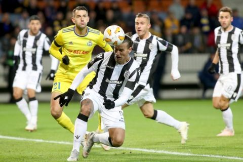 ΜΠΑΤΕ Μπορίσοβ - ΠΑΟΚ: Το 0-1 με φοβερή κεφαλιά Πρίγιοβιτς (VIDEO)