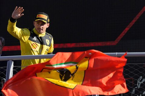 Ο οδηγός της Ferrari Σαρλ Λεκλέρ μετά τη δεύτερη θέση στη Μόντσα | 11 Σεπτεμβρίου 2022