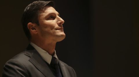 Javier Zanetti Vice President FC Inter Milan soccer team attends 'The Value of the UEFA Champions League Final' event at the Bocconi University, in Milan, Italy, Wednesday, May 11, 2016. (AP Photo/Luca Bruno)