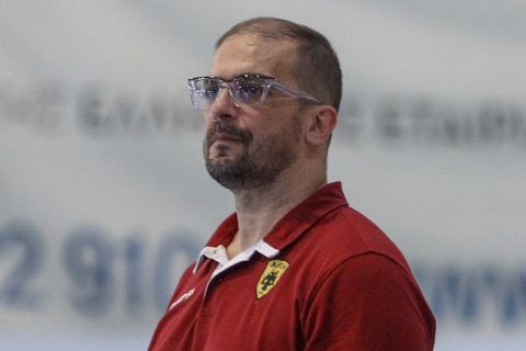 Ο προπονητής της ΑΕΚ στο χάντμπολ, Δημήτρης Δημητρούλιας | 5 Ιουνίου 2021