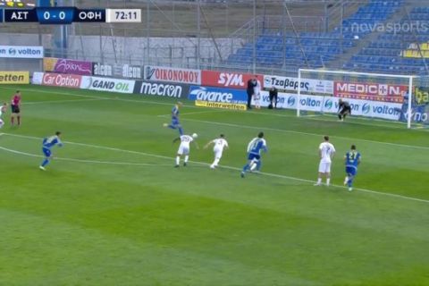 Ο Μπαράλες έκανε το 1-0 στην αναμέτρηση του Αστέρα Τρίπολης με τον ΟΦΗ με εύστοχη εκτέλεση πέναλτι για την 6η αγωνιστική της Super League Interwetten