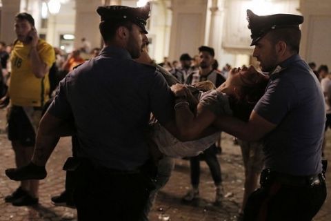 "1.527 τραυματίες, οι τρεις σοβαρά" από το ποδοπάτημα στο Τορίνο