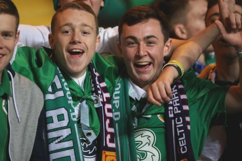UEFA EURO 2016 Qualifier, Celtic Park, Glasgow, Scotland 14/11/2014
Scotland vs Republic of Ireland
Ireland fans
Mandatory Credit ©INPHO/James Crombie