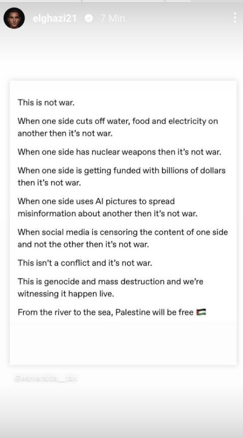 Πόλεμος στο Ισραήλ: Η Μάιντς έδιωξε τον Ελ Γκάζι λόγω ποστ υπέρ της Παλαιστίνης 