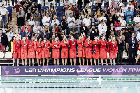 Ολυμπιακός: Η ΠΑΕ συνεχάρη την ομάδα πόλο γυναικών για την κατάκτηση της δεύτερης θέσης στο Champions League