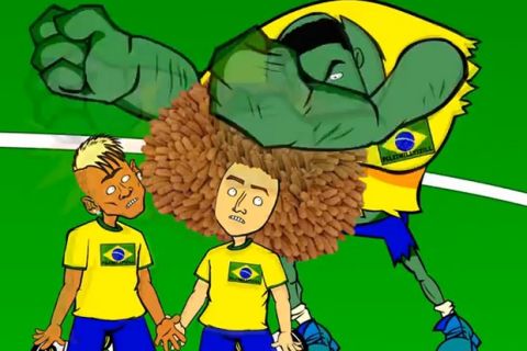 Η πρόκριση της Βραζιλίας σε καρτούν
