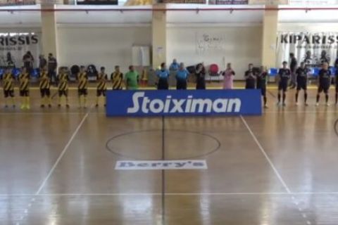 Stoiximan Futsal Super League: Θρίαμβος της ΑΕΚ στο ντέρμπι με τον Δούκα
