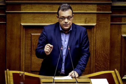 Συζήτηση στην Ολομέλεια της Βουλής και ψήφιση επί της αρχής, των άρθρων και του συνόλου του σχεδίου νόμου του Υπουργείου Πολιτισμού και Αθλητισμού "Ίδρυση Μητροπολιτικού Οργανισμού Μουσείων Εικαστικών Τεχνών Θεσσαλονίκης και άλλες διατάξεις", την Τρίτη 23 Οκτωβρίου 2018.
(EUROKINISSI/ΓΙΩΡΓΟΣ ΚΟΝΤΑΡΙΝΗΣ)