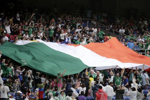 Η ιρλανδική σημαία στο Παγκόσμιο Κύπελλο Ράγκμπι στην Ιαπωνία